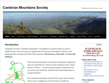 Tablet Screenshot of cambrian-mountains.co.uk